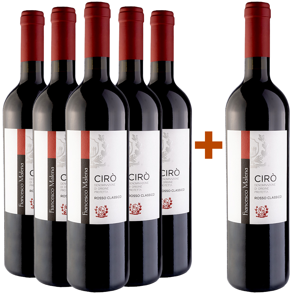 5+1 Paket Malena Rosso Ciró Classico DOC