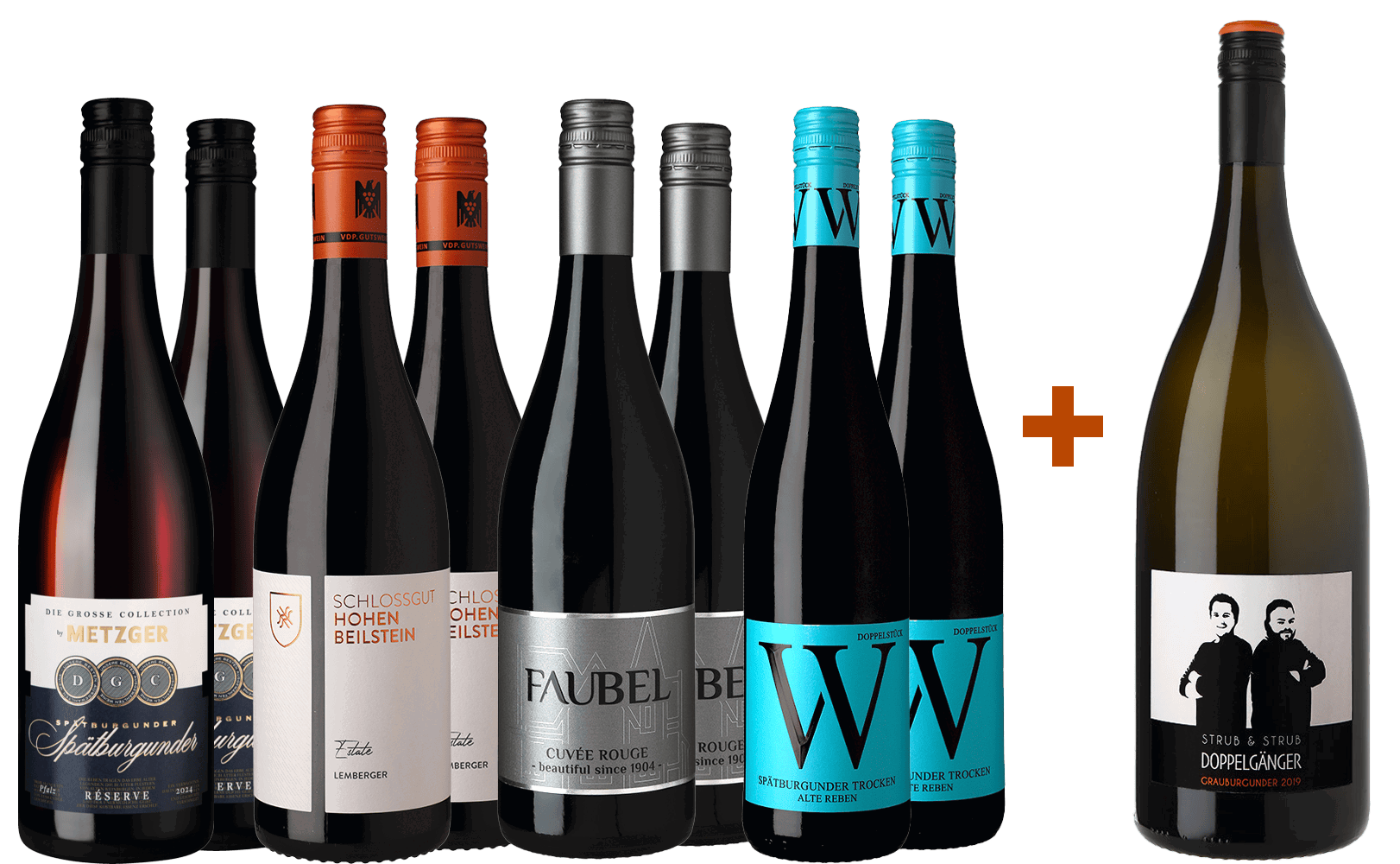 Rotwein-Paket mit gratis Magnum