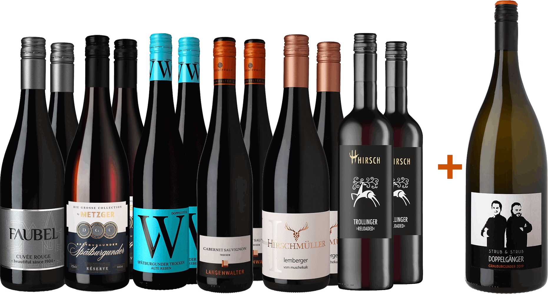Rotwein-Paket mit gratis Magnum