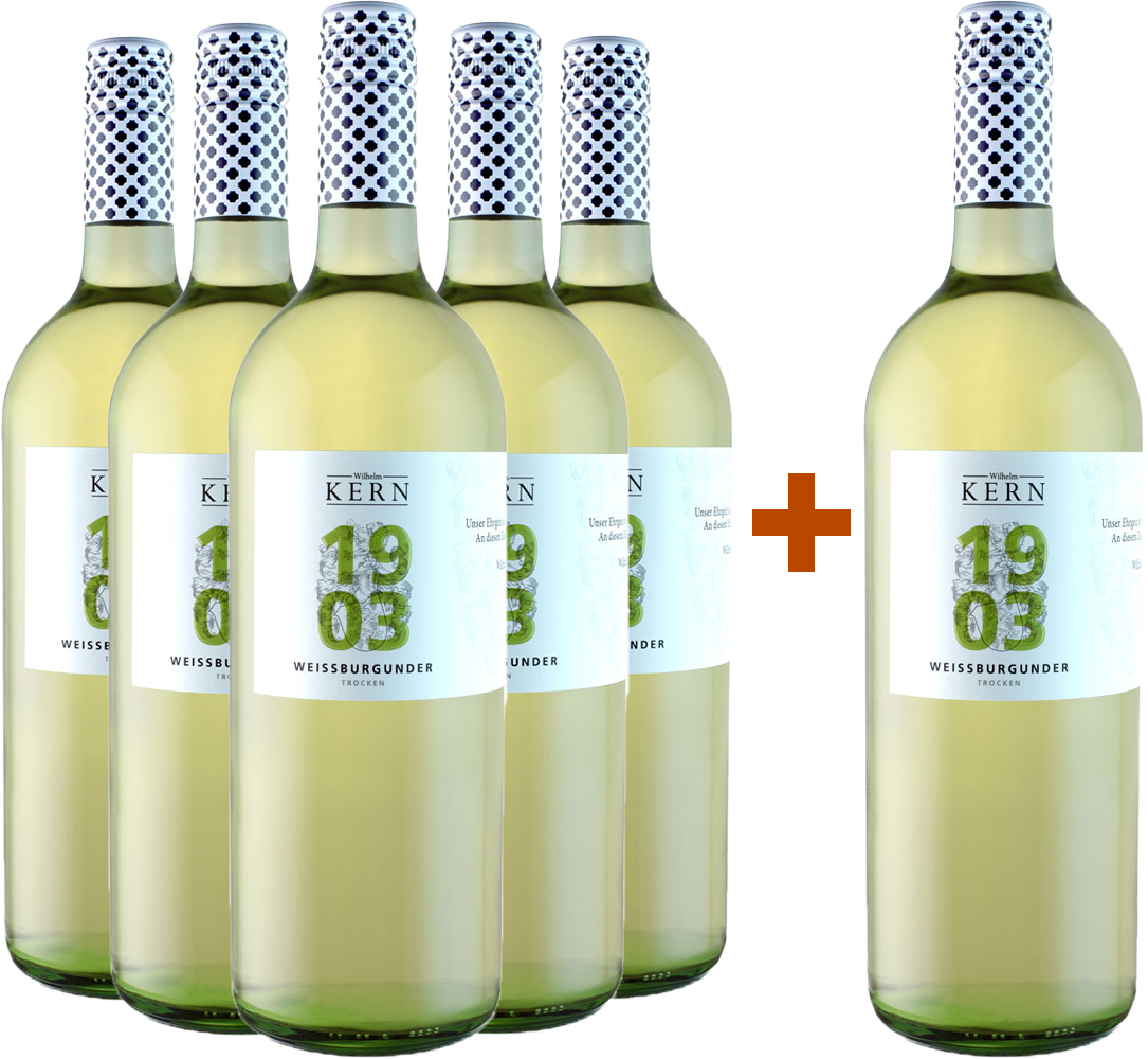 5+1 Paket "1903" Weißburgunder 1,0L