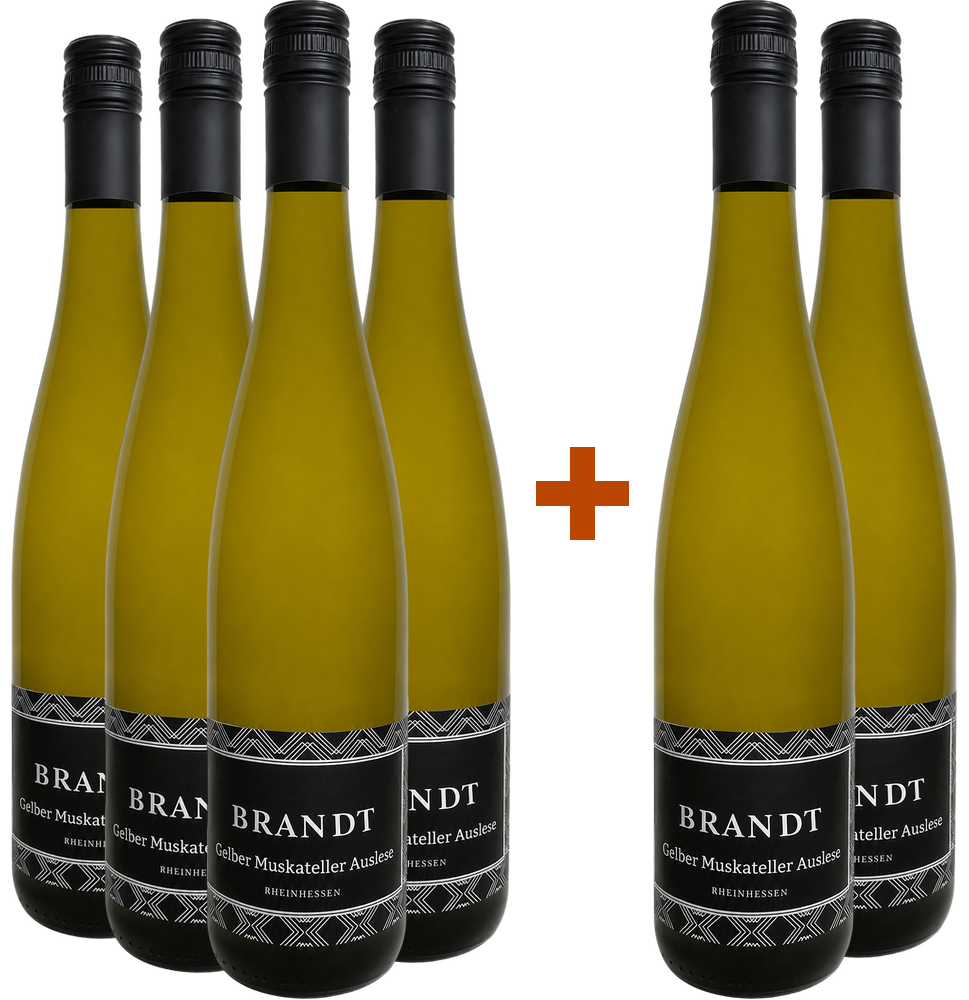 4+2 Paket Gelber Muskateller Auslese süß