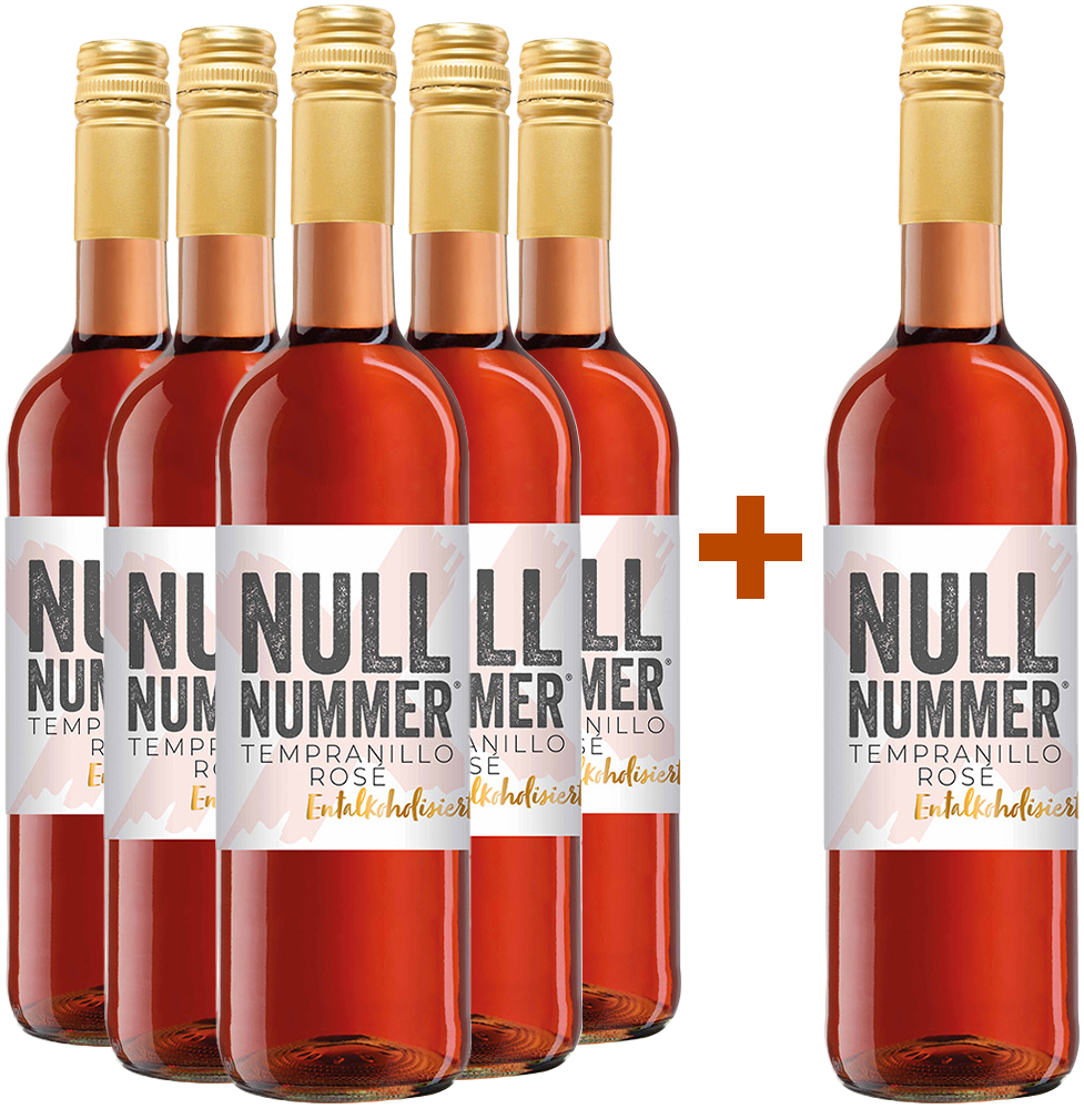 5+1 Paket NULLNUMMER Tempranillo Rosé