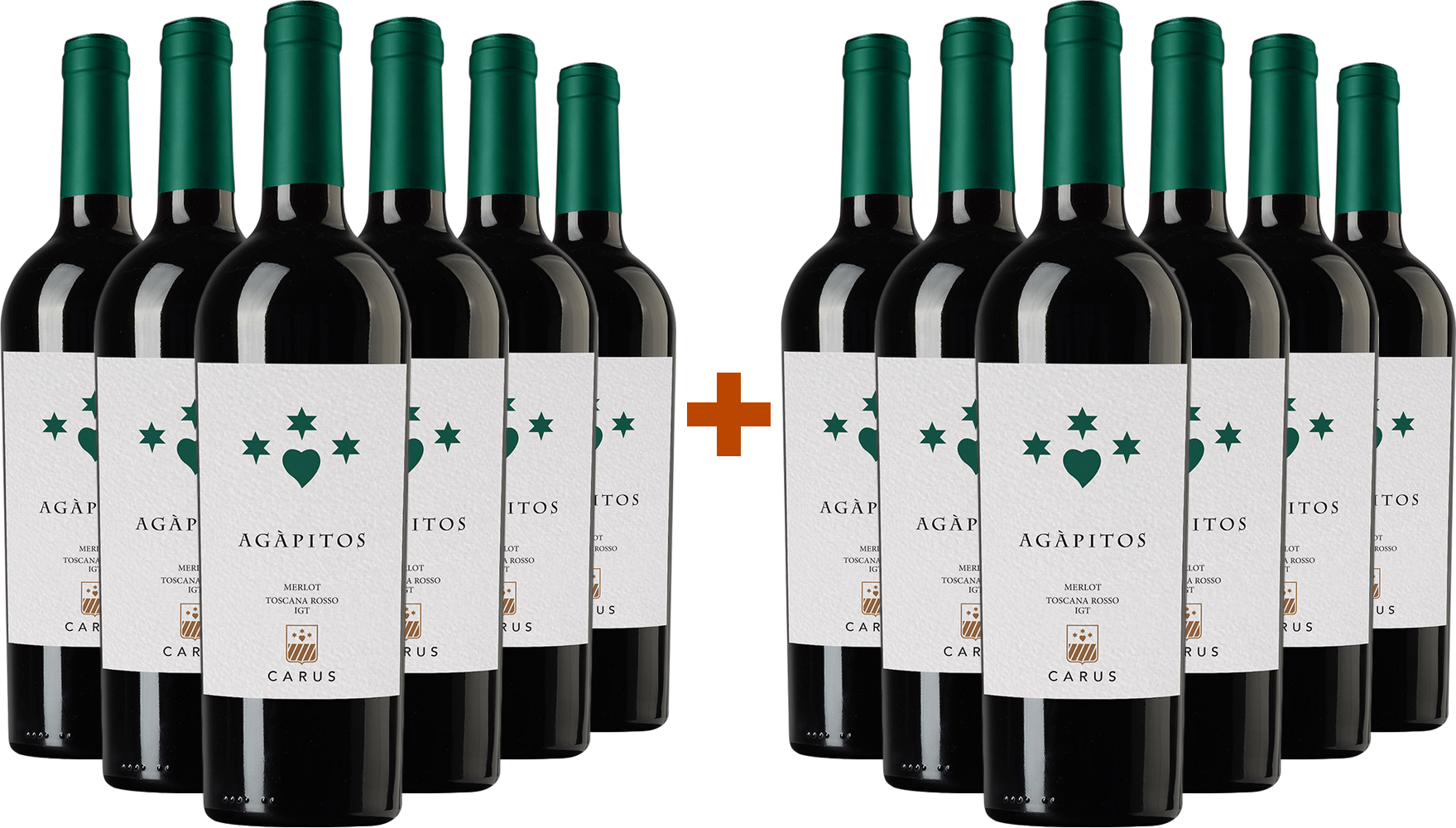 6+6 Paket Agàpitos Merlot Toscana IGP BIO