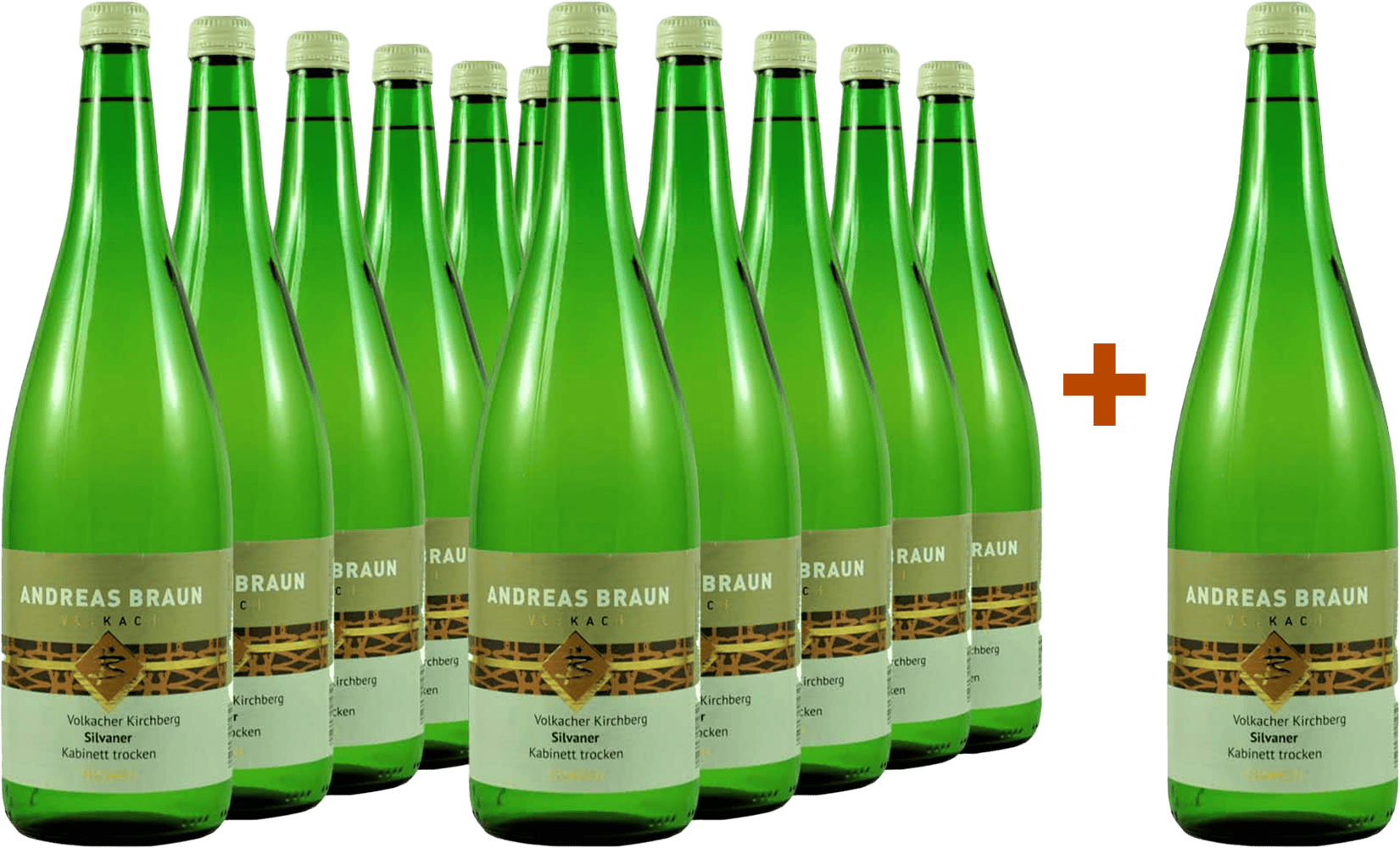 11+1 Paket Silvaner Kabinett trocken 1,0 L