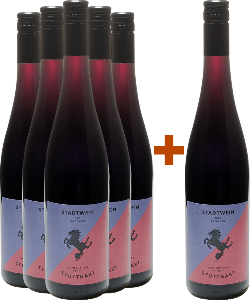 5+1 Paket Stadtwein Rot BIO