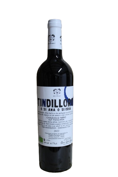 2022 Tindilloro Canaiolo Toscana IGP BIO reflection