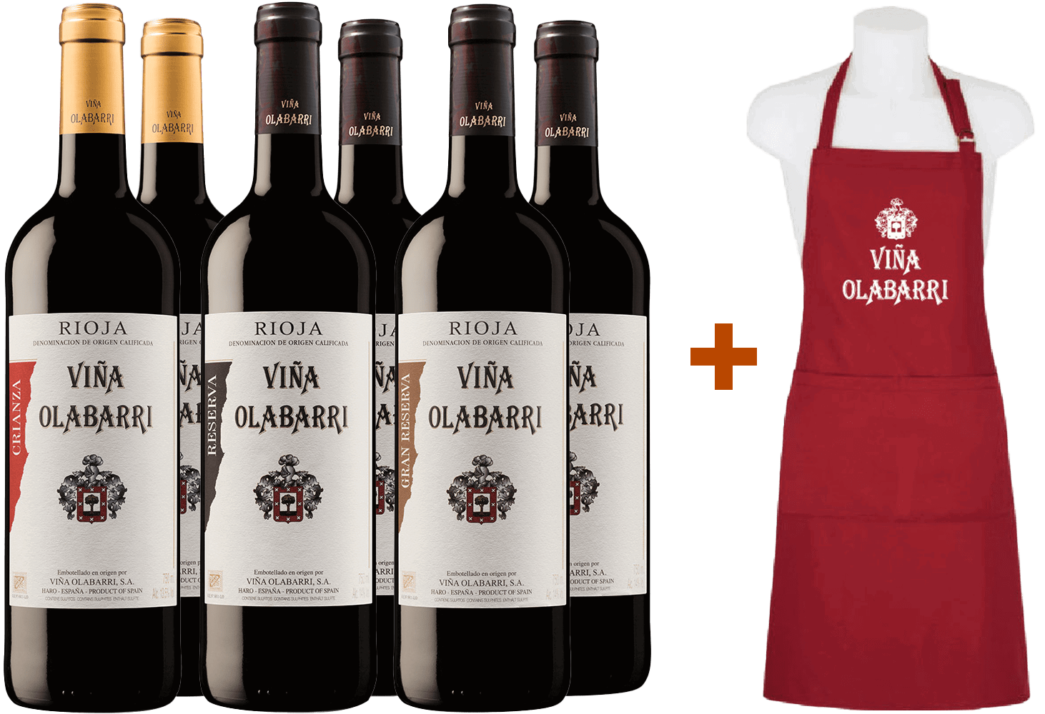 Spezialpaket Bodegas Olabarri + kostenloses Schürzen-Geschenk