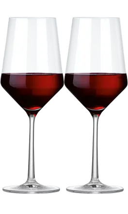 WirWinzer Select 2er-Set Zwiesel Kristallglas Pure Rotwein-Glas