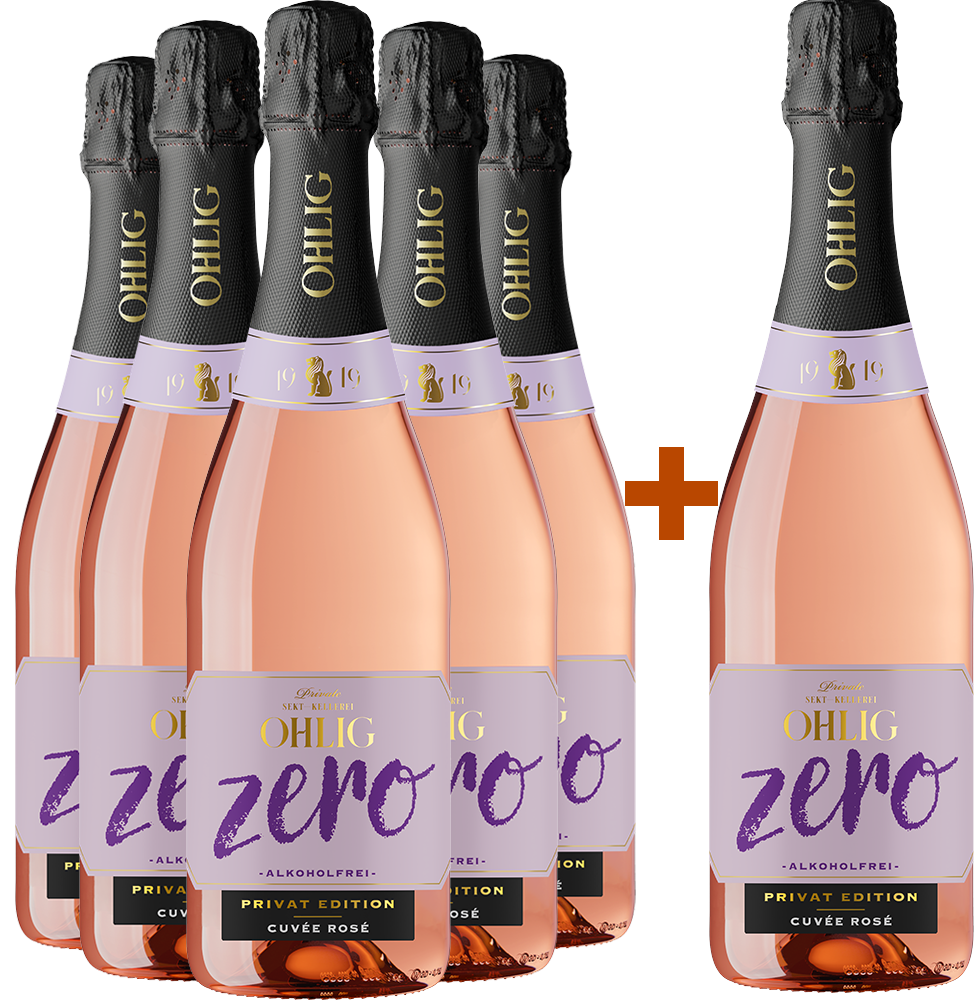 5+1 Paket OHLIG Zero Rosé