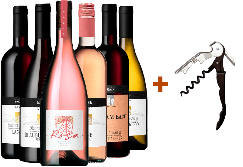 Kellerei Bozen Kennenlern-Paket + Korkenzieher