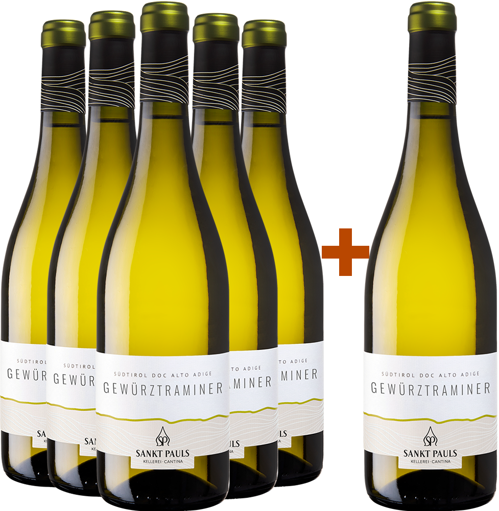 5+1 Paket Gewürztraminer Alto Adige DOC