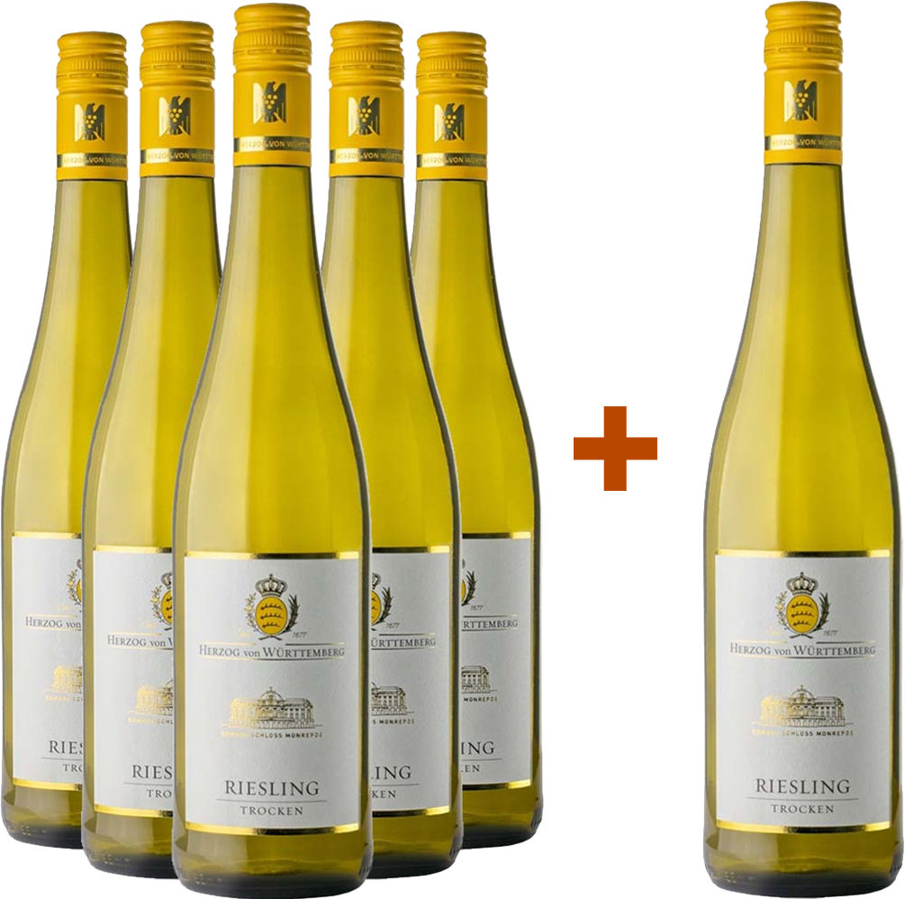 Herzog von Württemberg 5+1 Riesling Schloss Monrepos-Paket