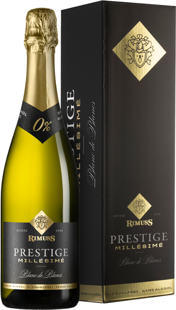 2024 Rimuss Prestige Blanc de Blancs Millésimé alkoholfrei 1er Geschenkverpackung