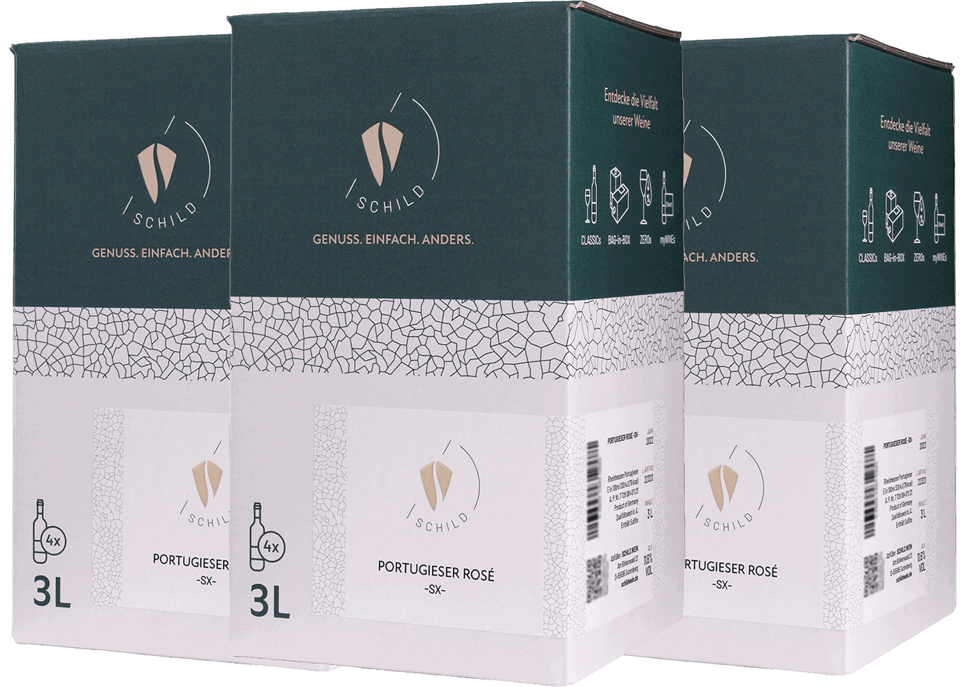 Bag-in-Box (BiB)-Paket 2024 Portugieser Rosé -SX- trocken