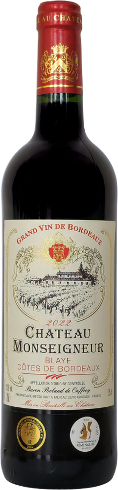 2022 Magnum Château Monseigneur Blaye Côtes de Bordeaux AOP 1,5 L reflection