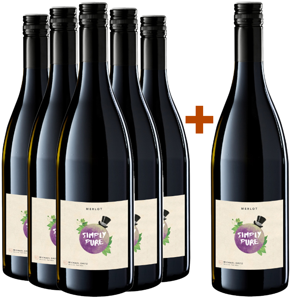 5+1 Paket Merlot "Simply Pure" BIO BIO