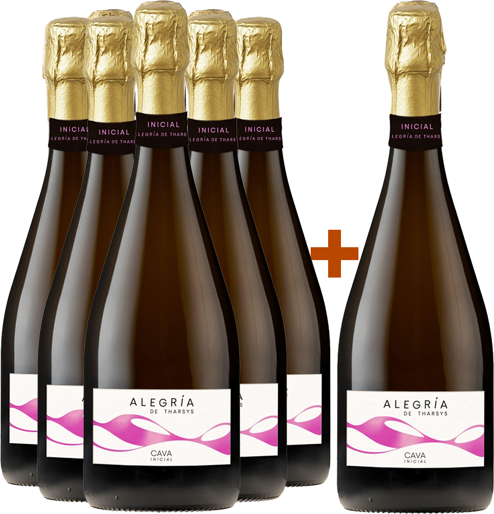 Aktionspaket 5+1 Alegria de Tharsys Cava DO