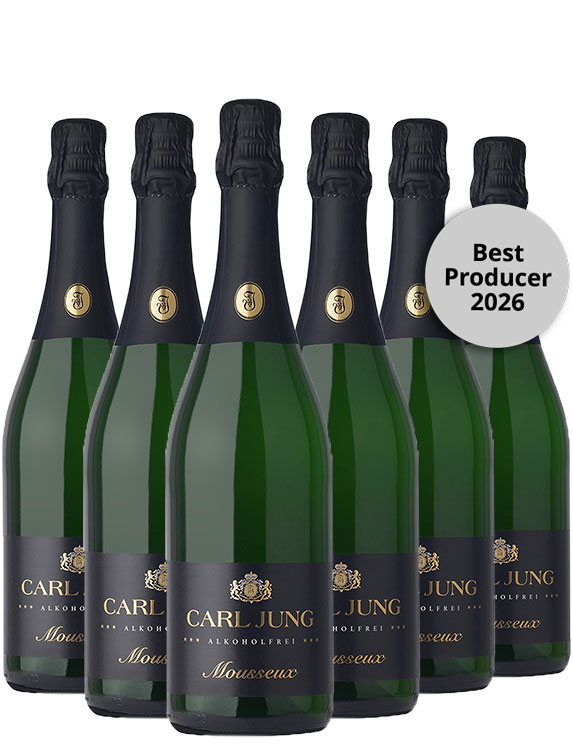 Mousseux - schäumendes Getränk aus entalkoholisiertem Wein (6 Flaschen)
