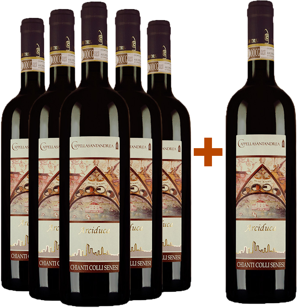 5+1 Paket Arciduca Chianti Colli Senesi DOCG BIO