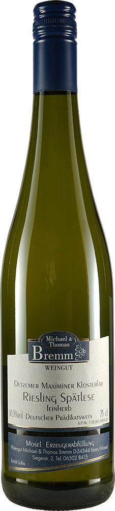 2025 Riesling feinherb, Detzemer Würzgarten