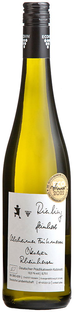 2021 Alsheimer Frühmesse Riesling feinherb, unser Ecowinner 2022 BIO