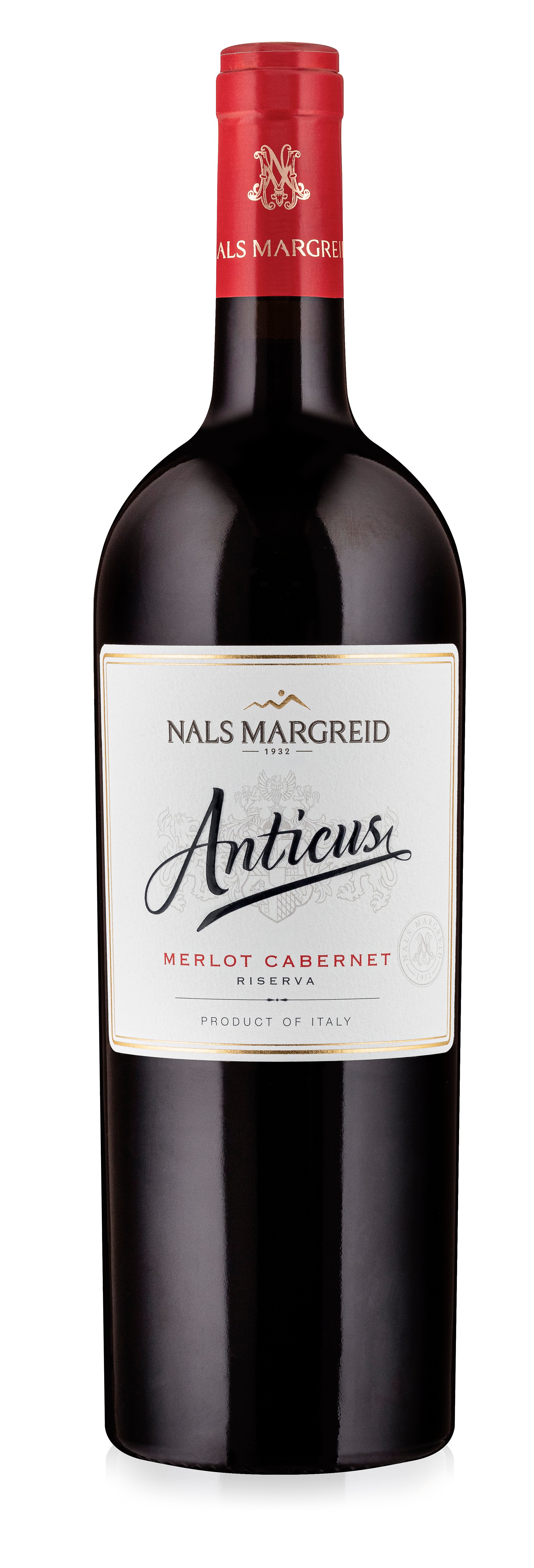 2021 Anticus Merlot Cabernet Riserva Alto Adige DOC reflection