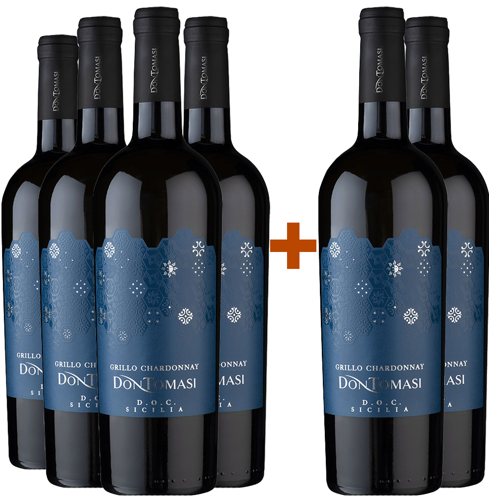4+2 Paket Grillo Chardonnay Sicilia DOC