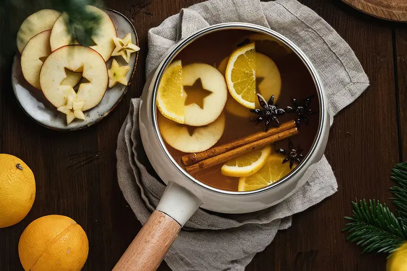 Weißer Glühwein