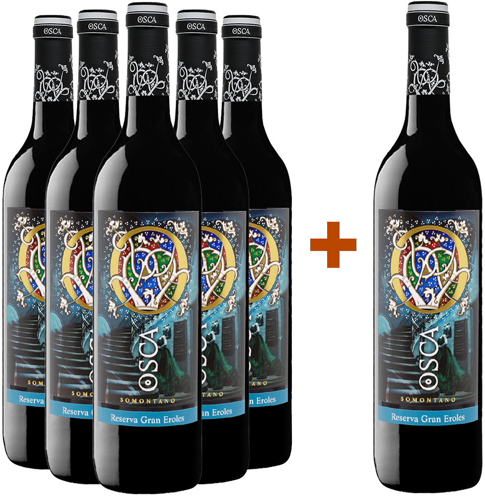 Aktionspaket 5+1 Bodegas Osca Reserva Somontano DO