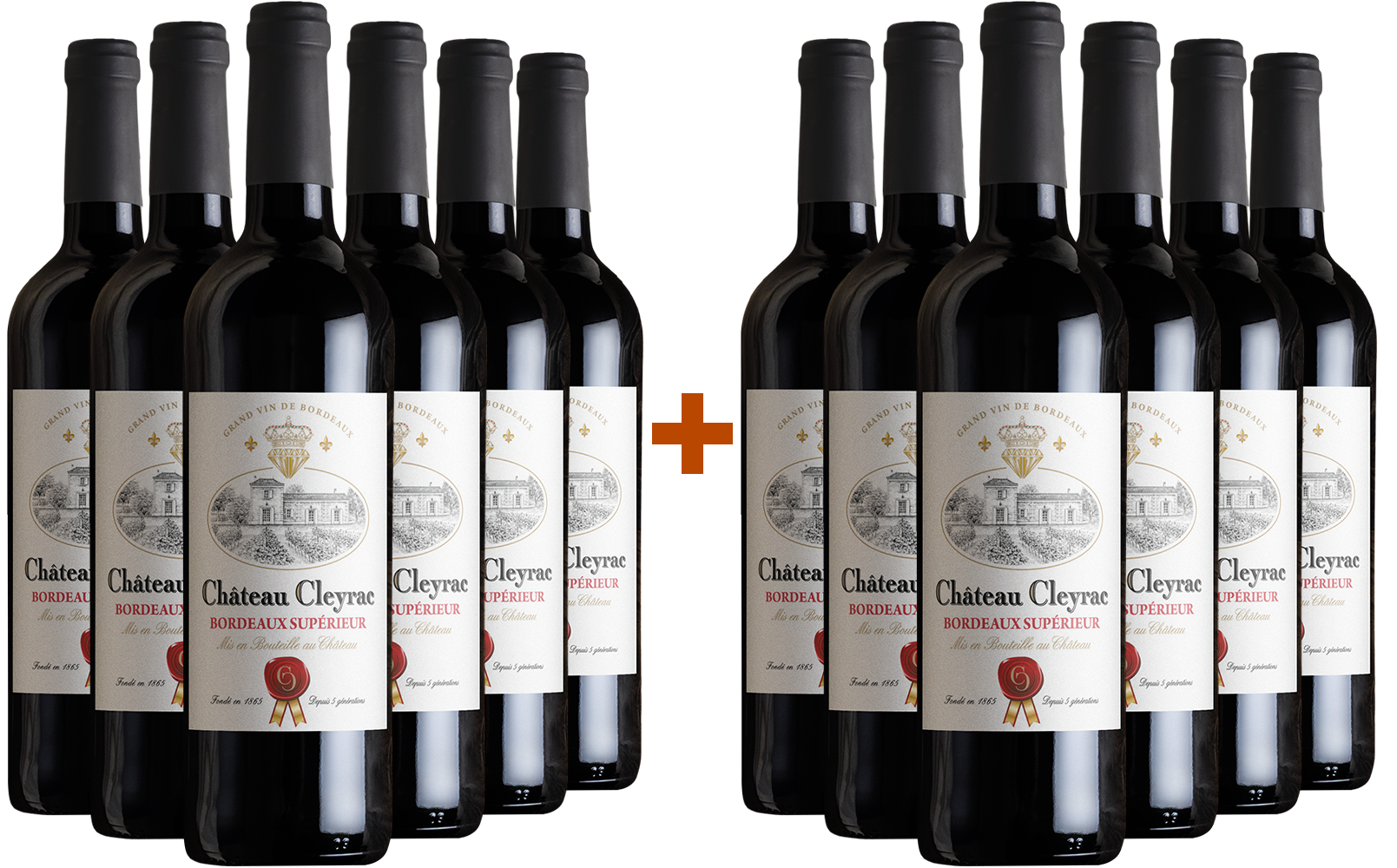 6+6 Château Cleyrac Bordeaux Supérieur AOP