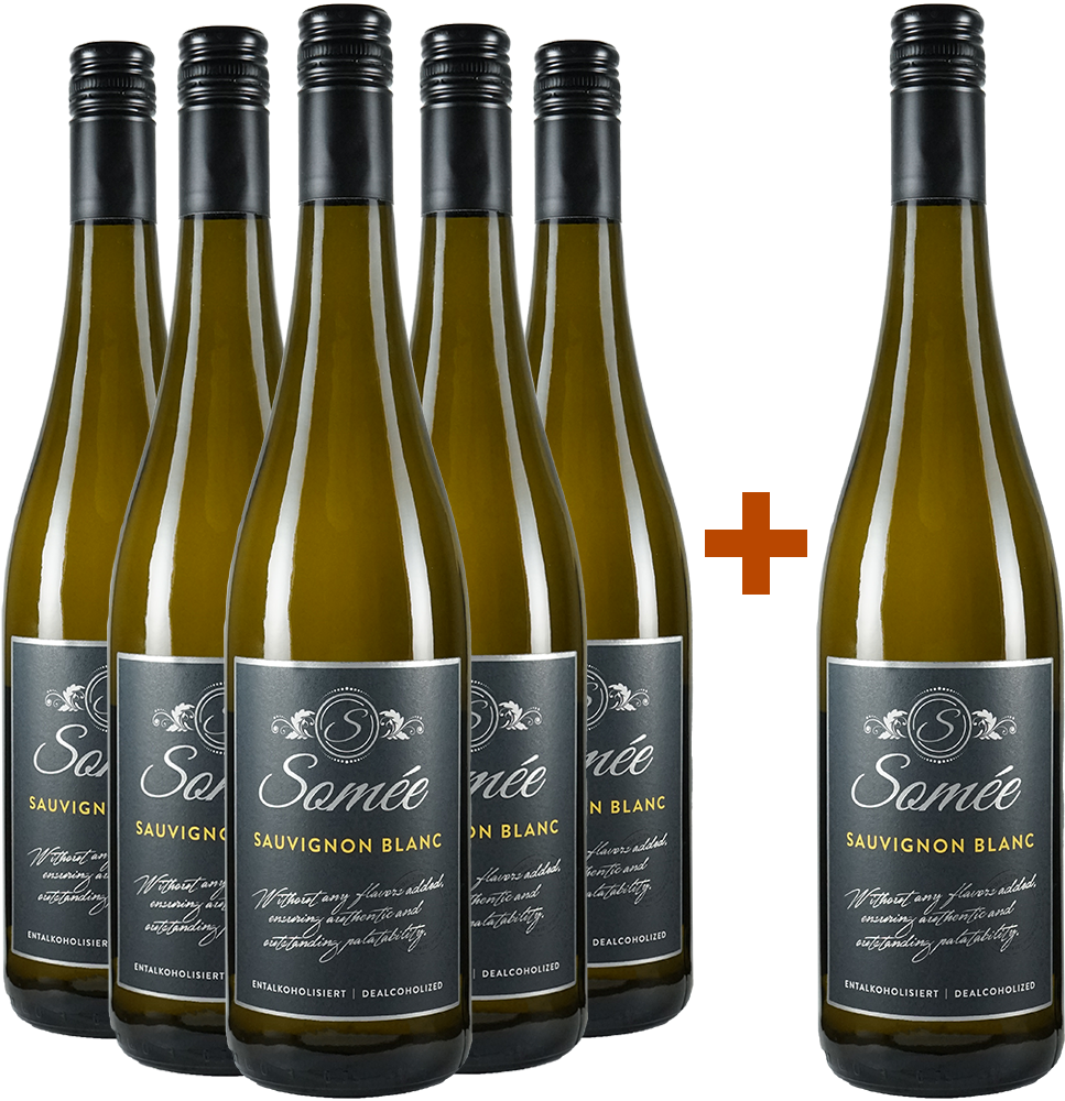 5+1 Paket Somée Sauvignon Blanc alkoholfreier Wein