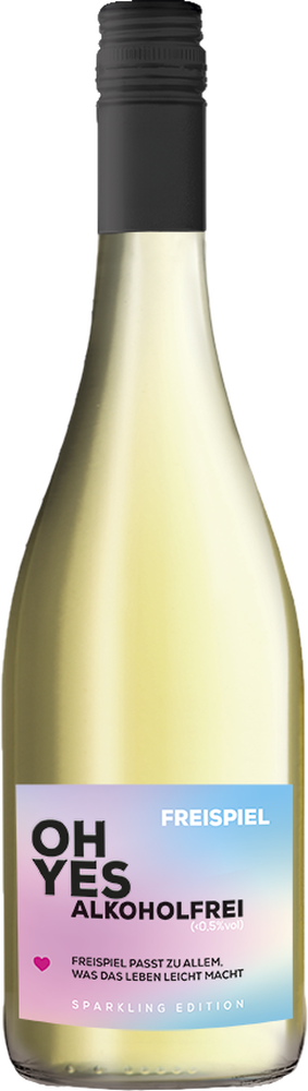 FREISPIEL schäumendes Getränk aus alkoholfreiem Wein "OH YES"