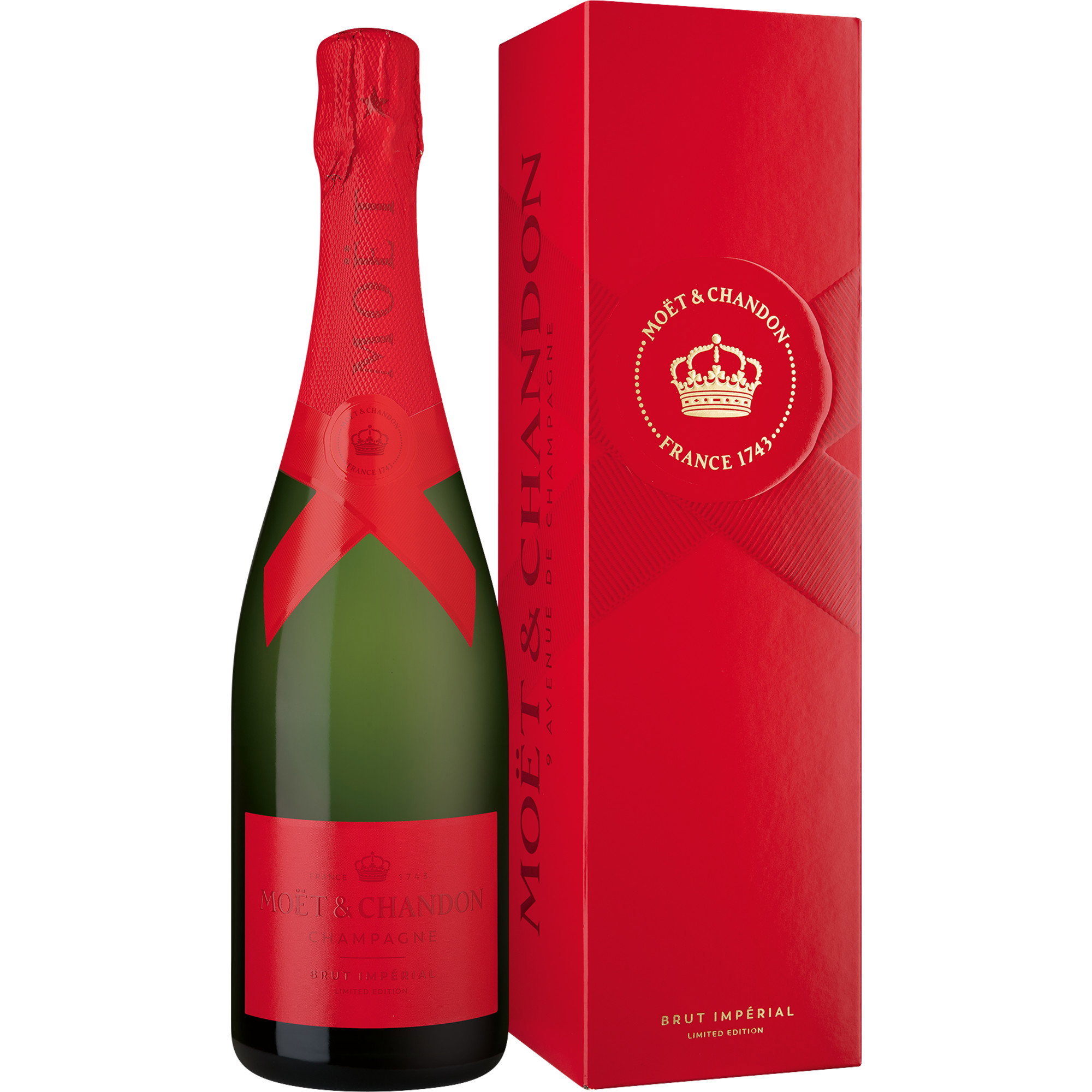 Champagne Moet & Chandon Imperial Red reflection