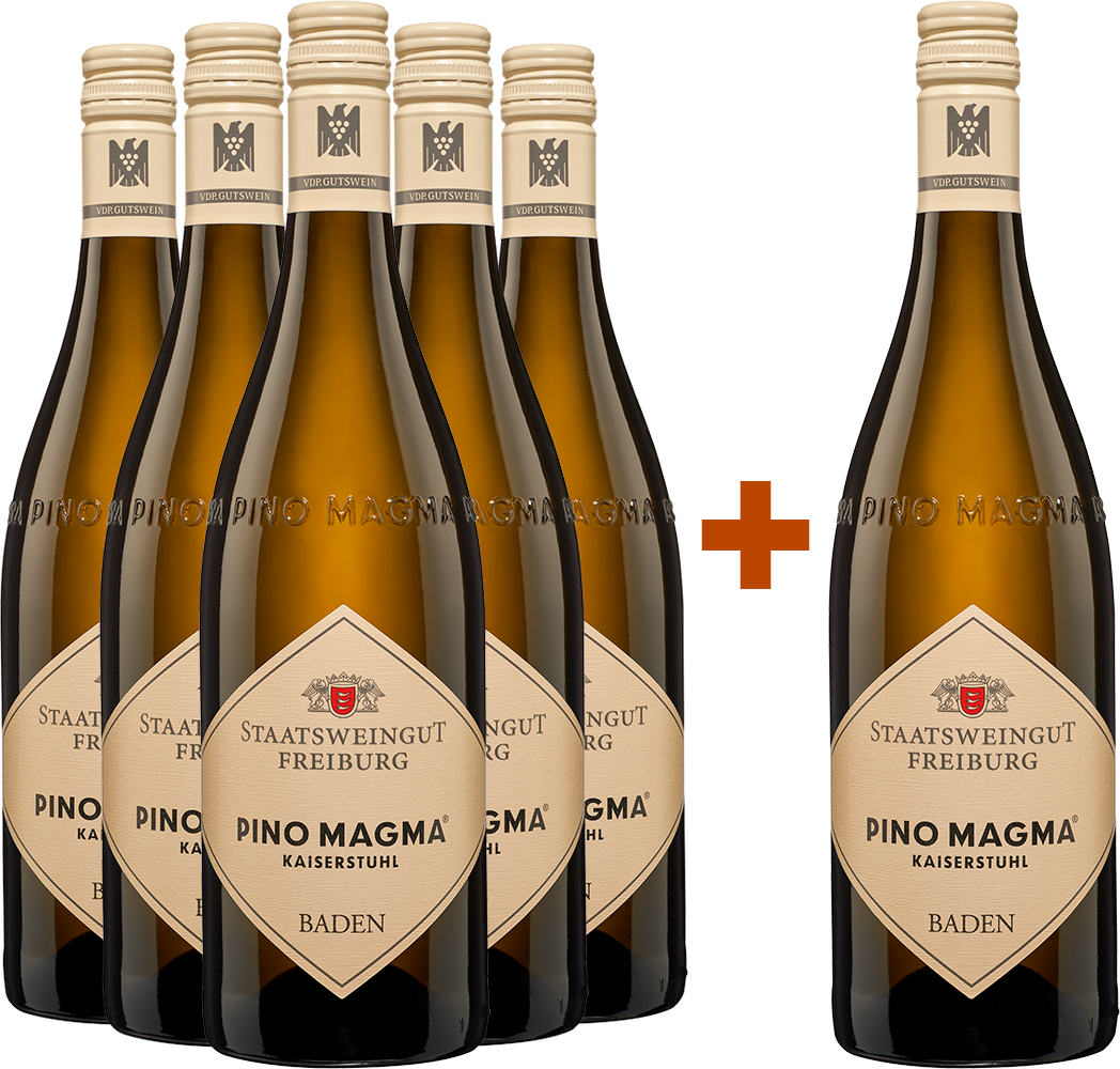 5+1 Paket Pino Magma Kaiserstuhl Weiß- und Grauburgunder Cuvée