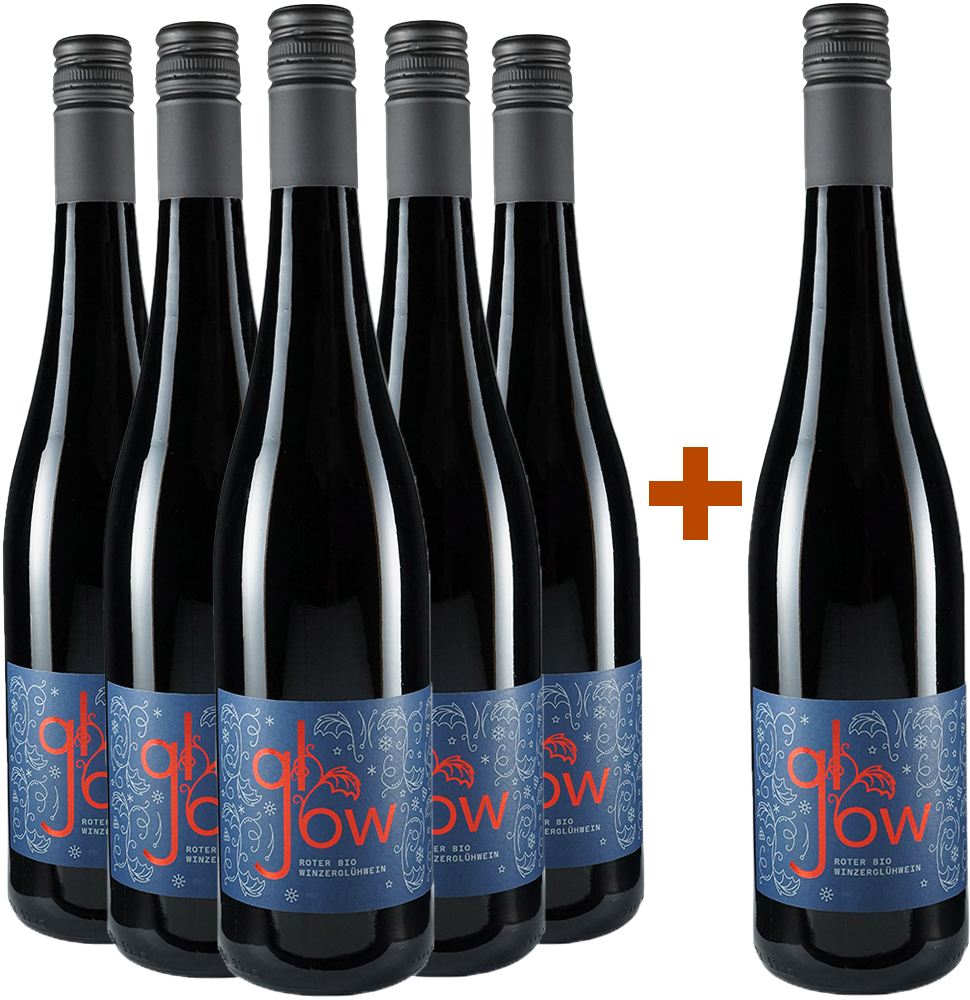 5+1 Paket Glühwein Glow rot BIO