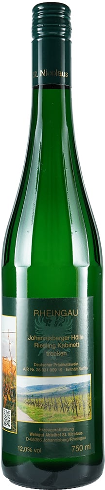 2018 Johannisberger Hölle Riesling Kabinett reflection