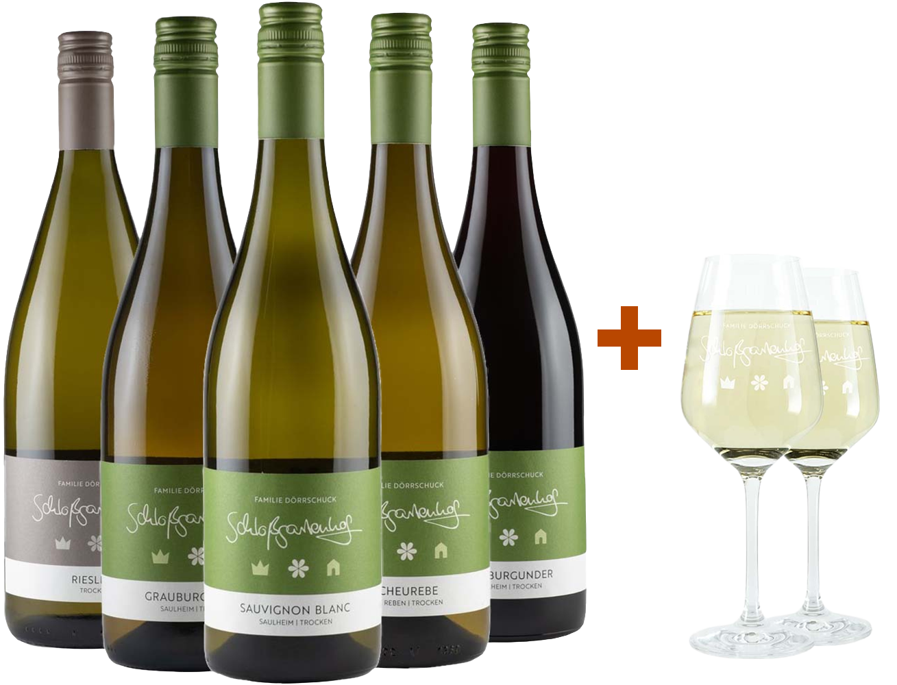 Probier-Paket trocken "Gemeinsam trocken trinken" + 2er Set Schott Zwiesel Gläser