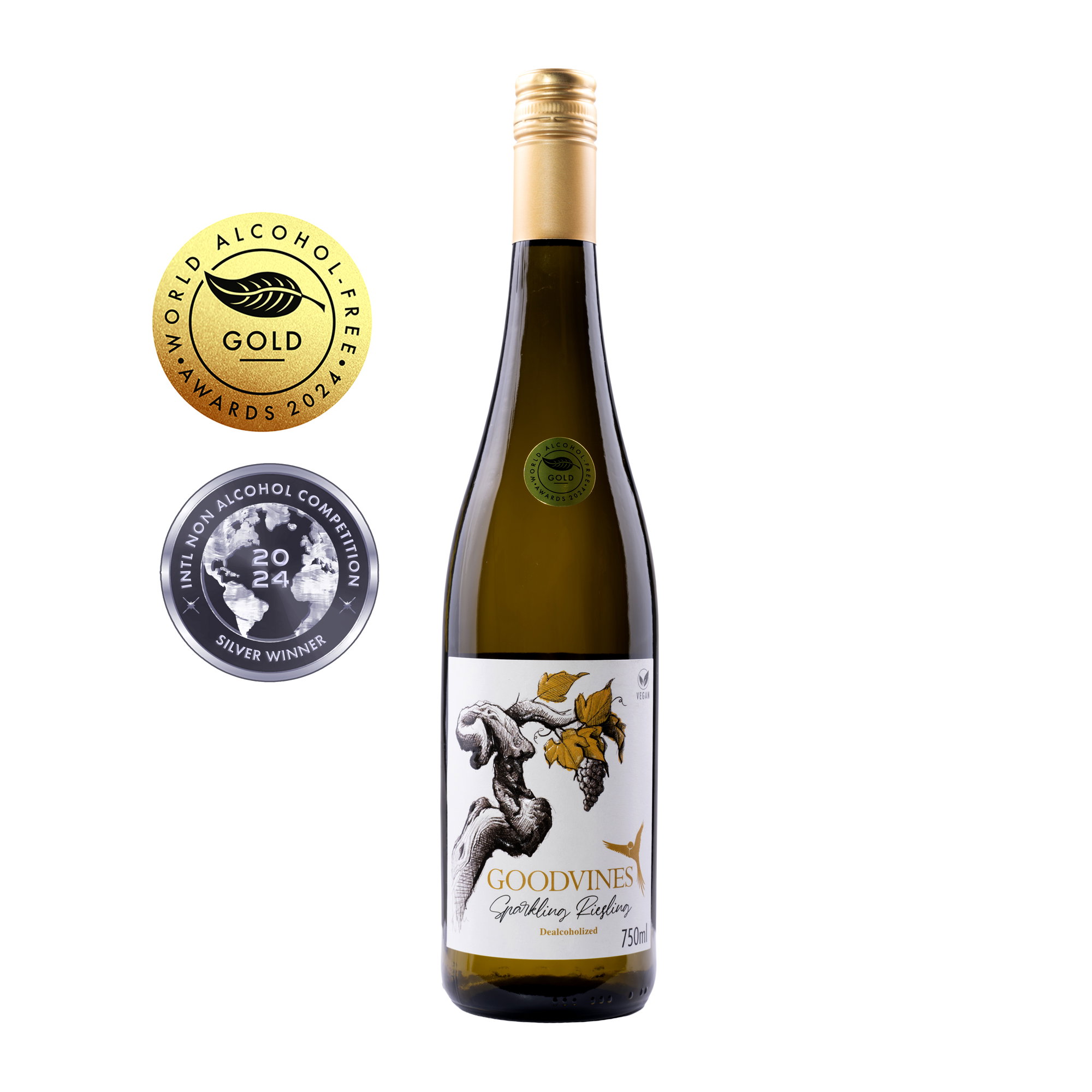 alkoholfreier Sparkling Riesling (Vegan & Halal)