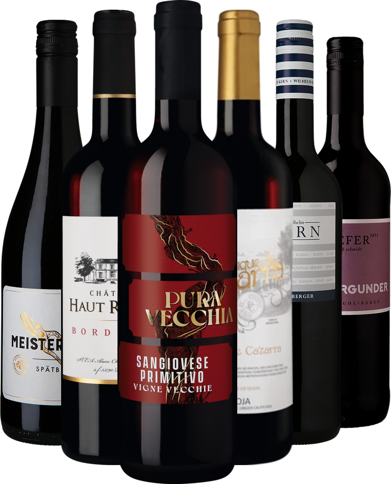 Letzte Flaschen Rotwein-Paket