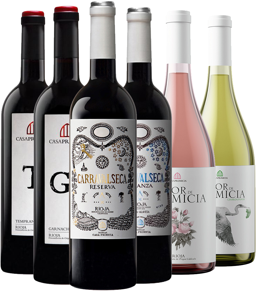 Casa Primicia Rioja Rebsorten Probierpaket Rioja DOCa