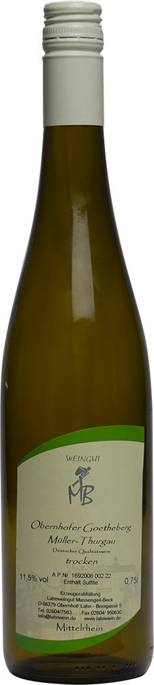 2021 Obernhofer Goetheberg Müller-Thurgau Qualitätswein