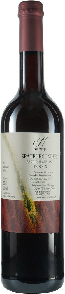 2022 Spätburgunder "Barrique" unfiltriert