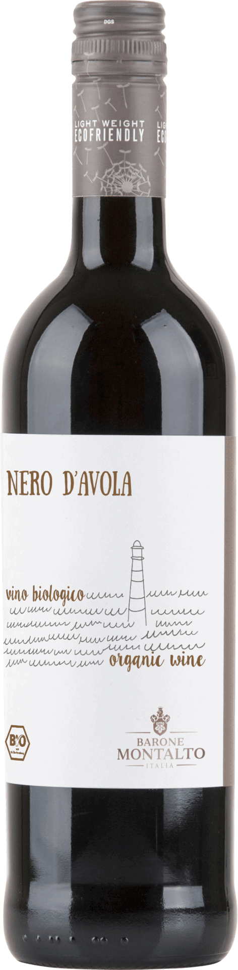 2022 Organic Nero d'Avola Sicilia DOC BIO reflection