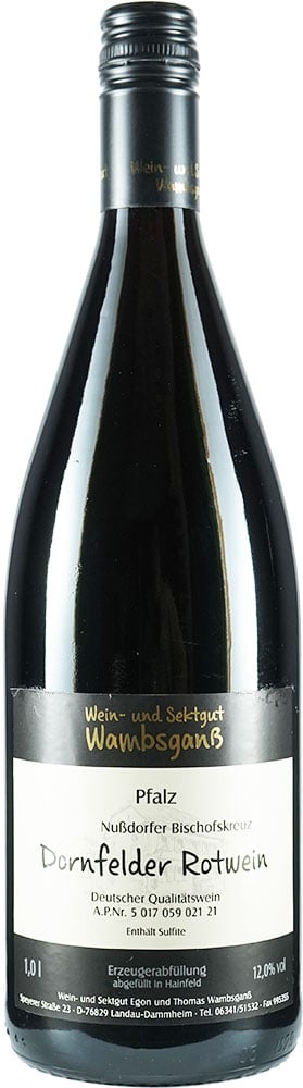 2024 Nußdorfer Bischofskreuz Dornfelder Rotwein 1,0 L