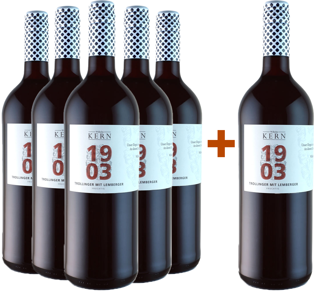 5+1 Paket "1903" Trollinger mit Lemberger 1,0L