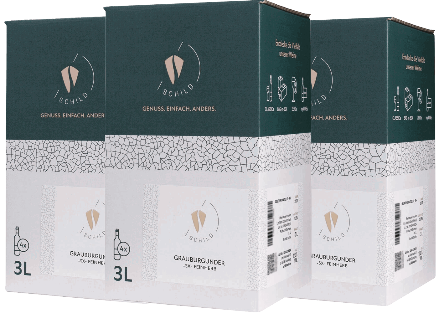 Bag-in-Box (BiB)-Paket Grauburgunder SX feinherb