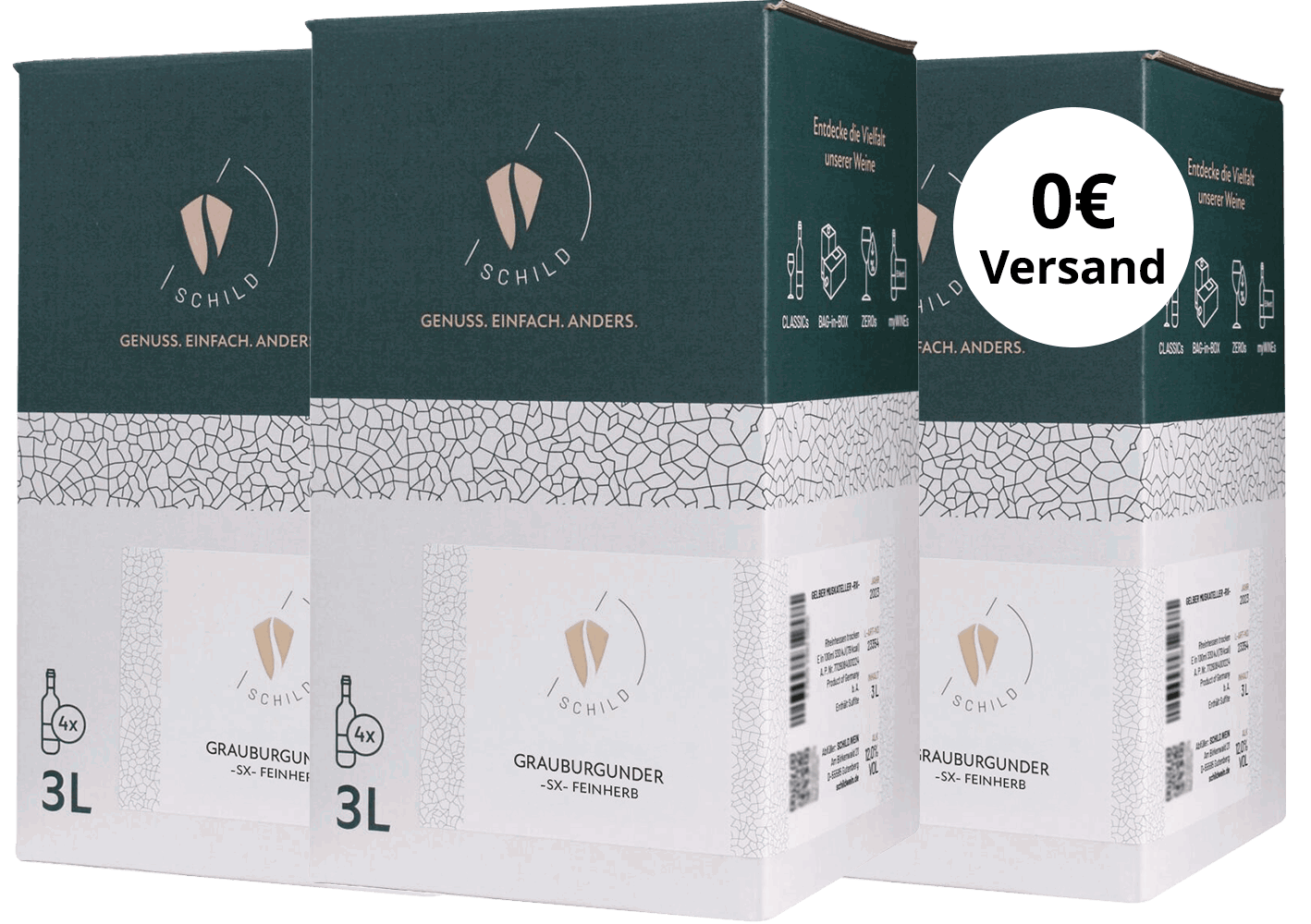 Bag-in-Box (BiB)-Paket Grauburgunder SX feinherb