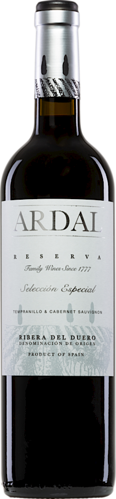 2017 Ardal Reserva Selección Especial Ribera del Duero DO reflection