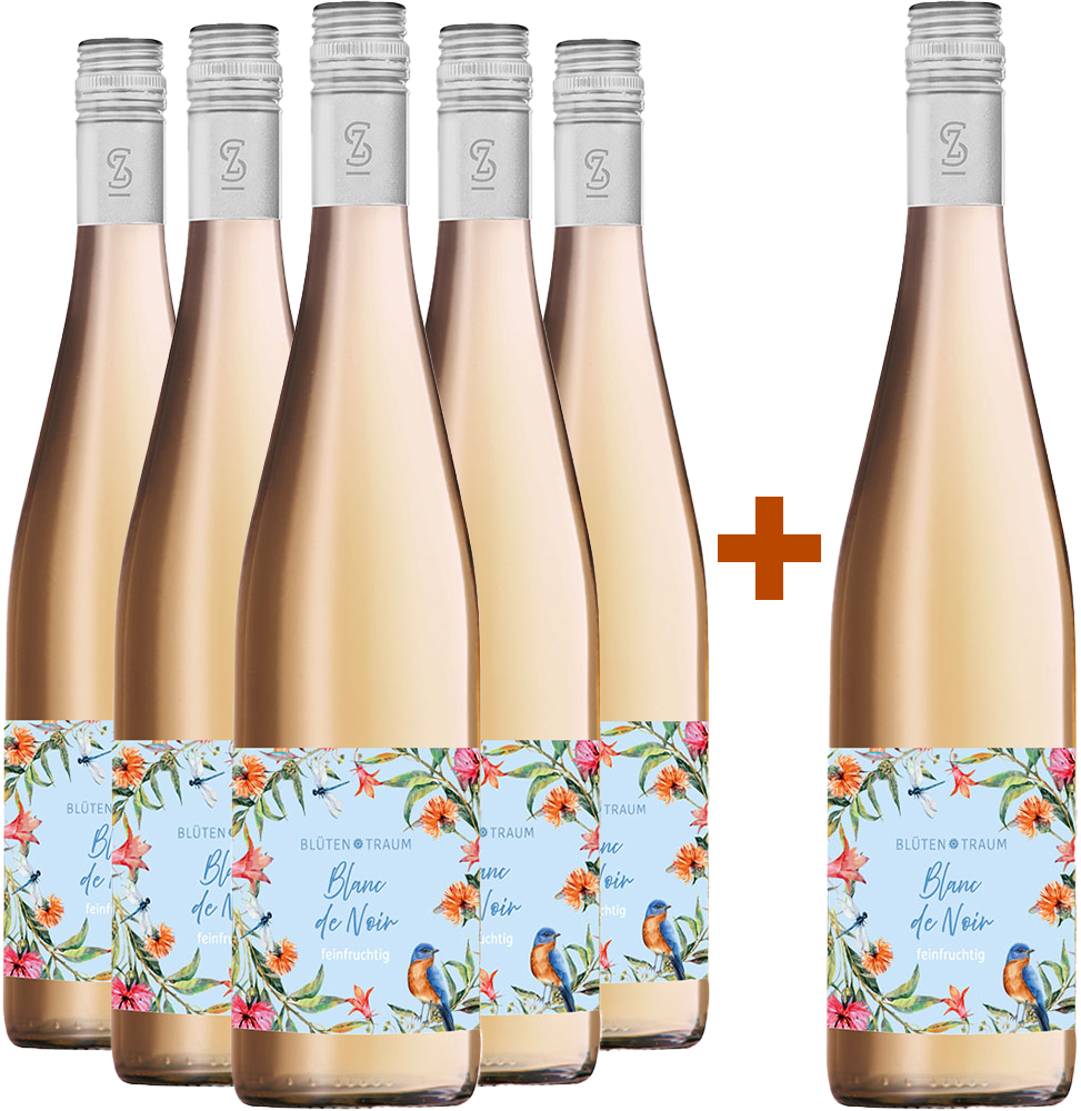 5+1 Paket Blütentraum Blanc de Noir