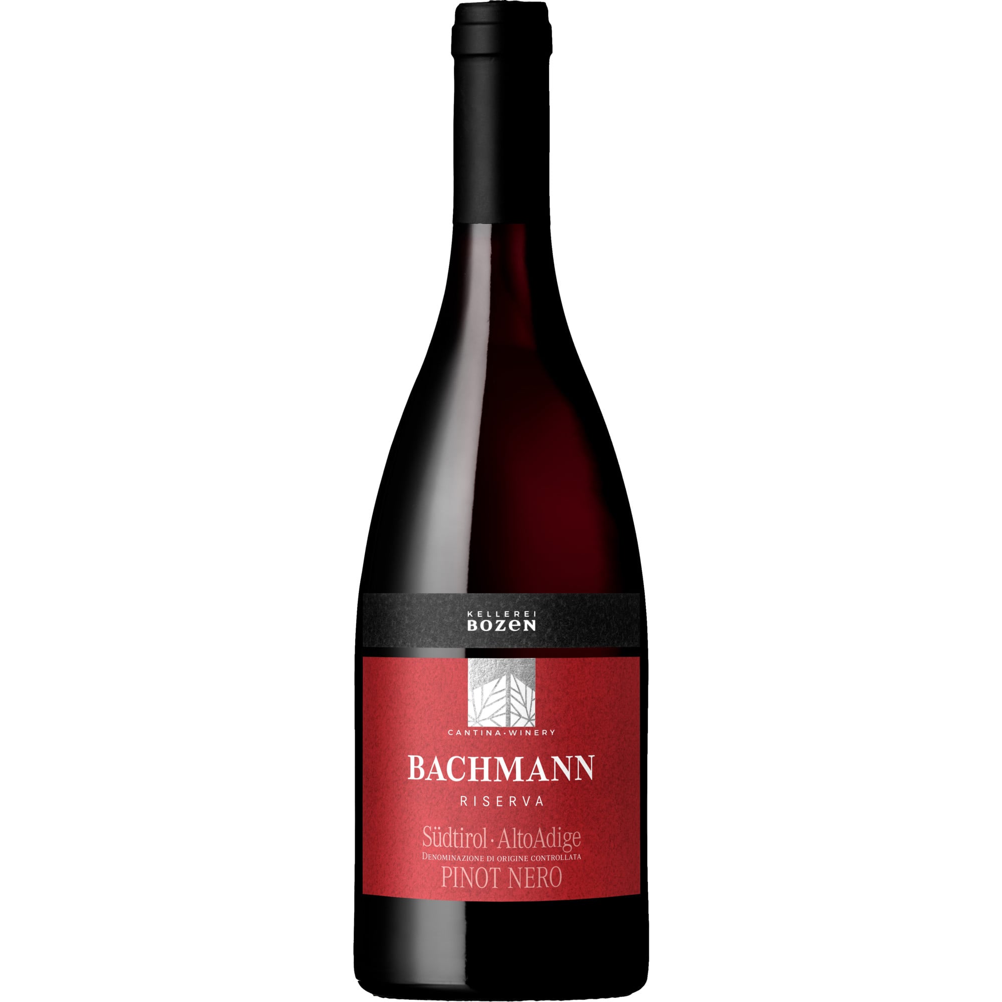 2021 Kellerei Bozen Bachmann Pinot Noir Riserva reflection
